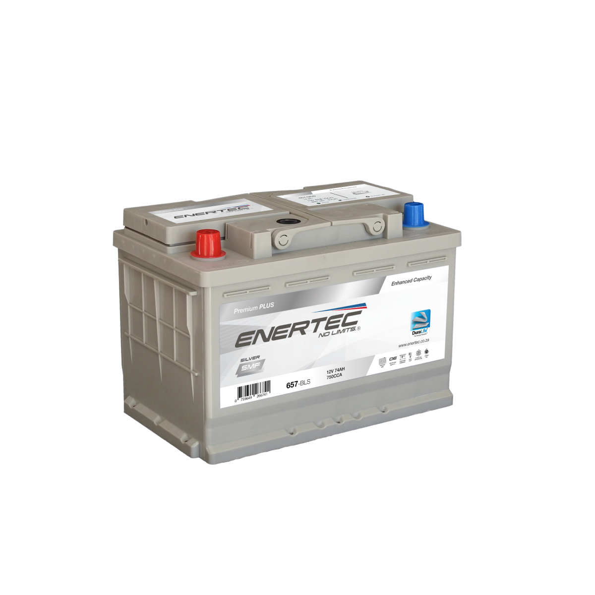 657-BLS 12V 74Ah Enertec Silver Lead-Acid Automotive Battery