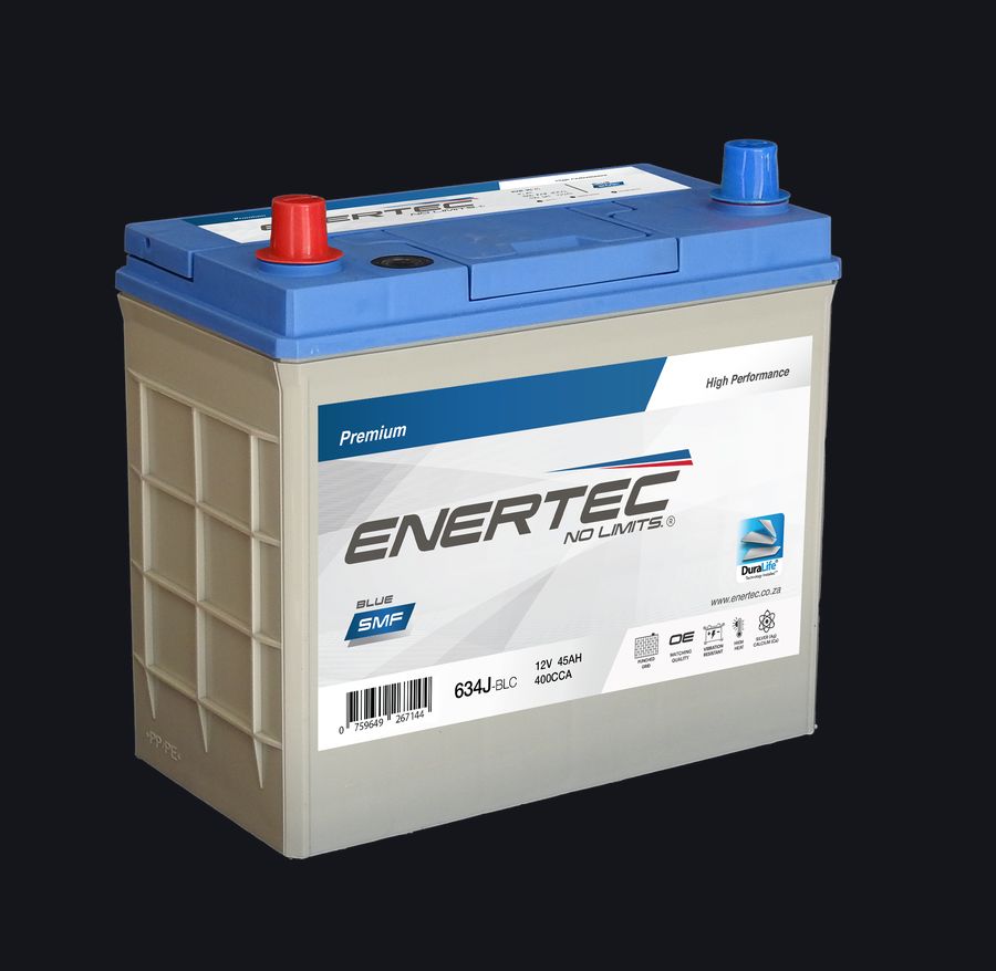 634J-BLC 12V 45Ah Enertec BLUE Lead Calcium Automotive Battery