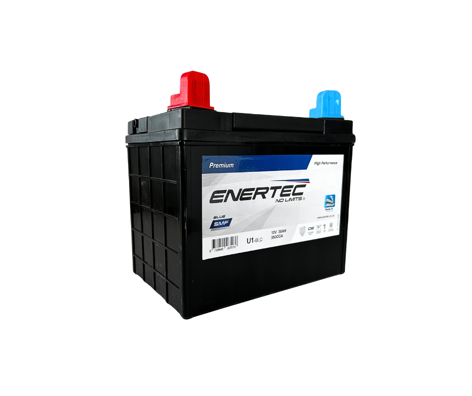 U1-BLC 12V 26Ah Enertec BLUE Lead Calcium Lawnmower Battery