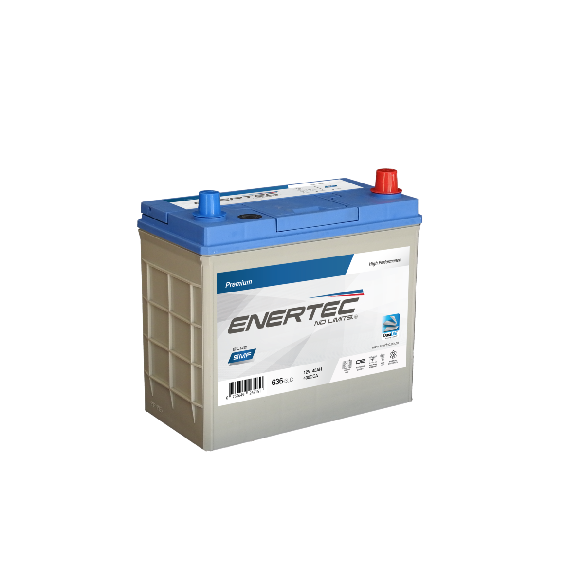 636-BLC 12V 45Ah Enertec Blue Lead Calcium Automotive, UPS & Standby Battery