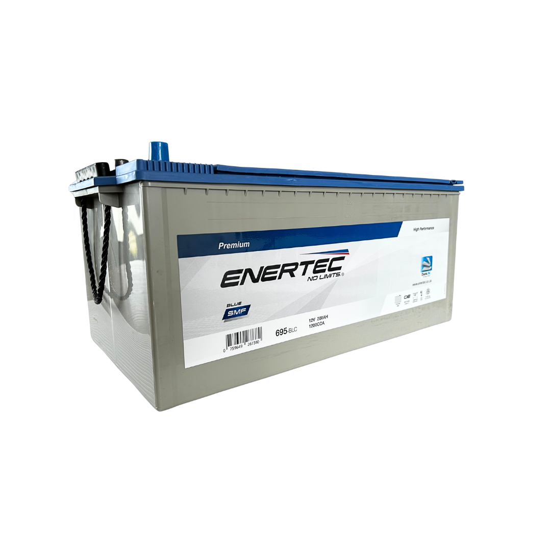 695-BLC 12V 200Ah Enertec Blue Lead Calcium truck, mining, and construction battery